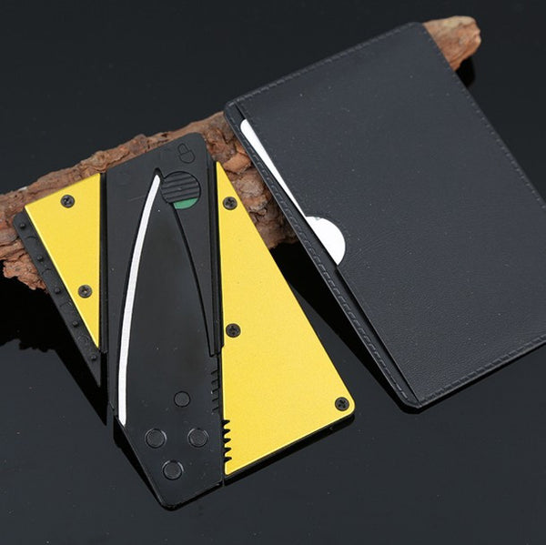 Portable Wallet Folding Metal Knife